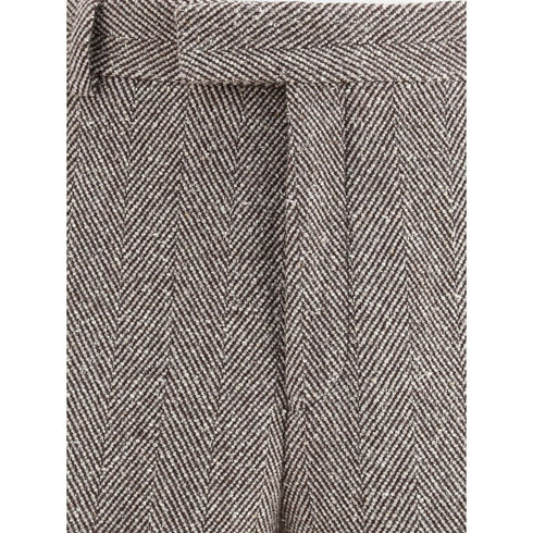Ferragamo Wide chevron Pants